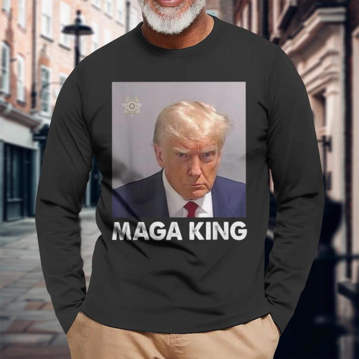 Maga King Trump Never Surrender Long Sleeve T-Shirt Gifts for Old Men