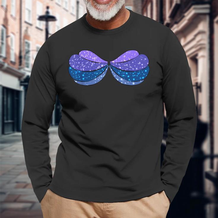 Mermaid Seashell Bra Purple Bra Shell Bra Top Long Sleeve T-Shirt ...