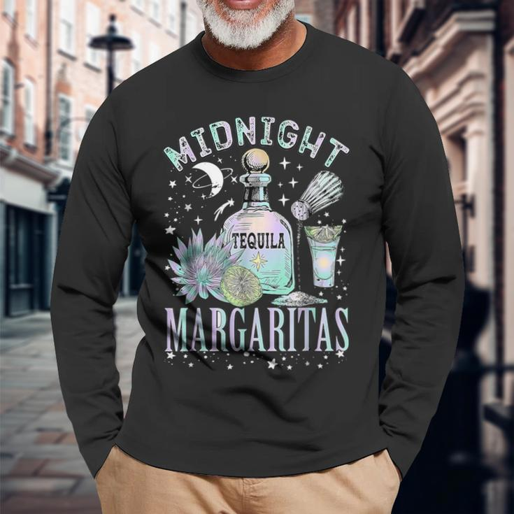 Midnight Margaritas Practical Magic Halloween Cocktails Long Sleeve T-Shirt Gifts for Old Men
