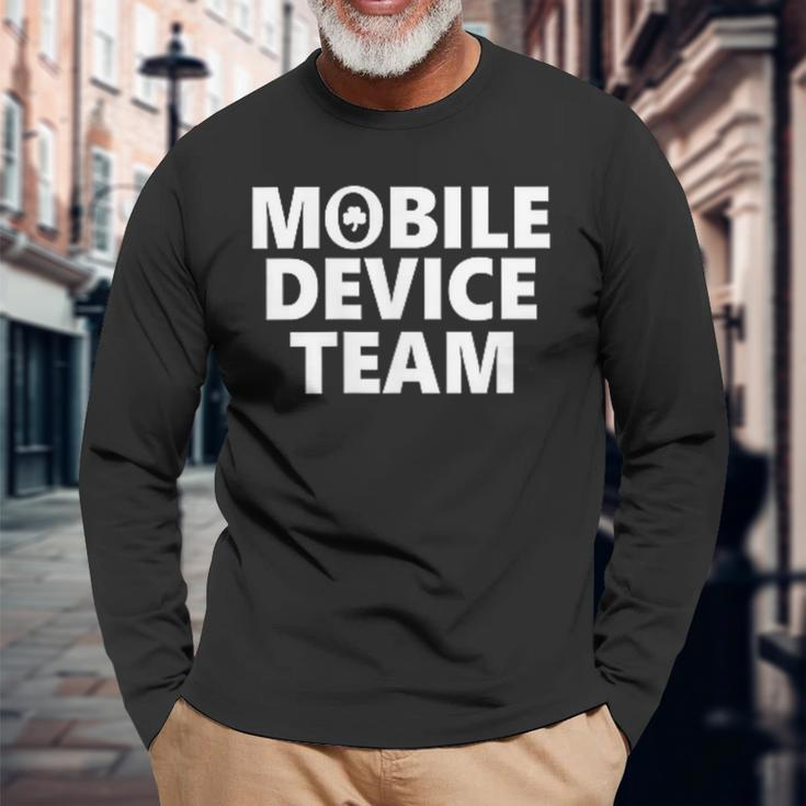 Mobile Device Team & Mobile Application Development Long Sleeve T-Shirt Gifts for Old Men