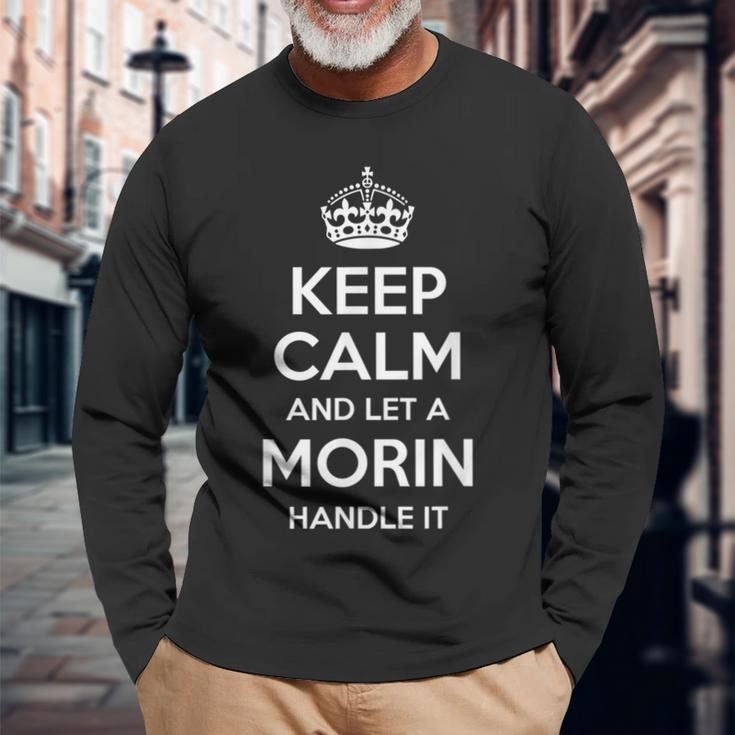Morin Surname Family Tree Birthday Reunion Idea Long Sleeve T-Shirt Gifts for Old Men