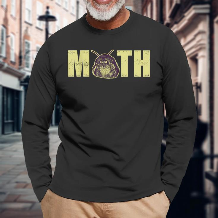 Moth Insect Lover Meme Night Lights Lamp Meme Long Sleeve T-Shirt Gifts for Old Men