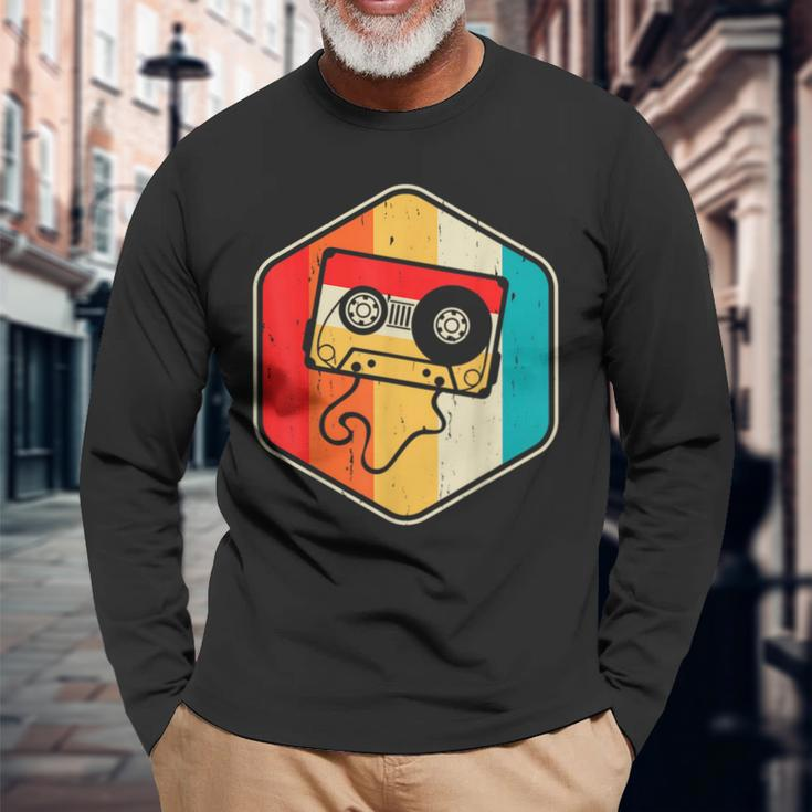 Music Mixtape Retro Vintage For Old School Long Sleeve T-Shirt Gifts for Old Men