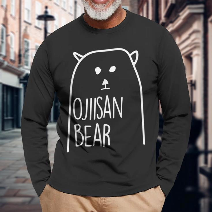 Ojiisan Bear Japanese Grandpa Matching Fathers Day Long Sleeve T-Shirt T-Shirt Gifts for Old Men