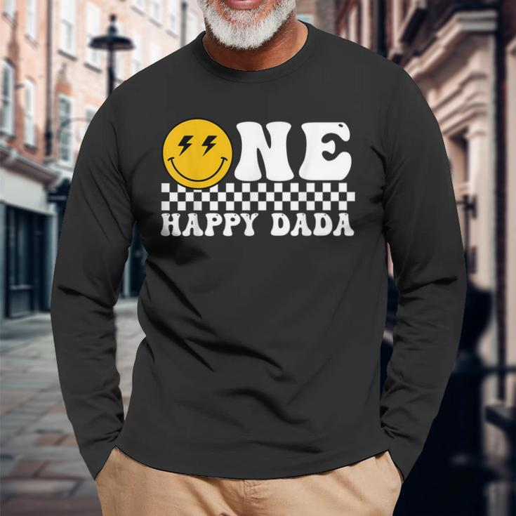 One Happy Dude Dada 1St Birthday Family Matching Long Sleeve Gifts for Old Men