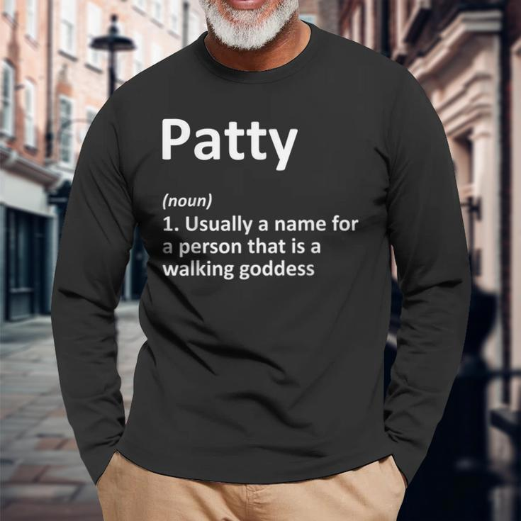 Patty Definition Personalized Name Birthday Idea Long Sleeve T-Shirt T-Shirt Gifts for Old Men