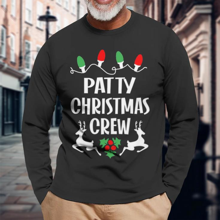 Patty Name Christmas Crew Patty Long Sleeve T-Shirt Gifts for Old Men