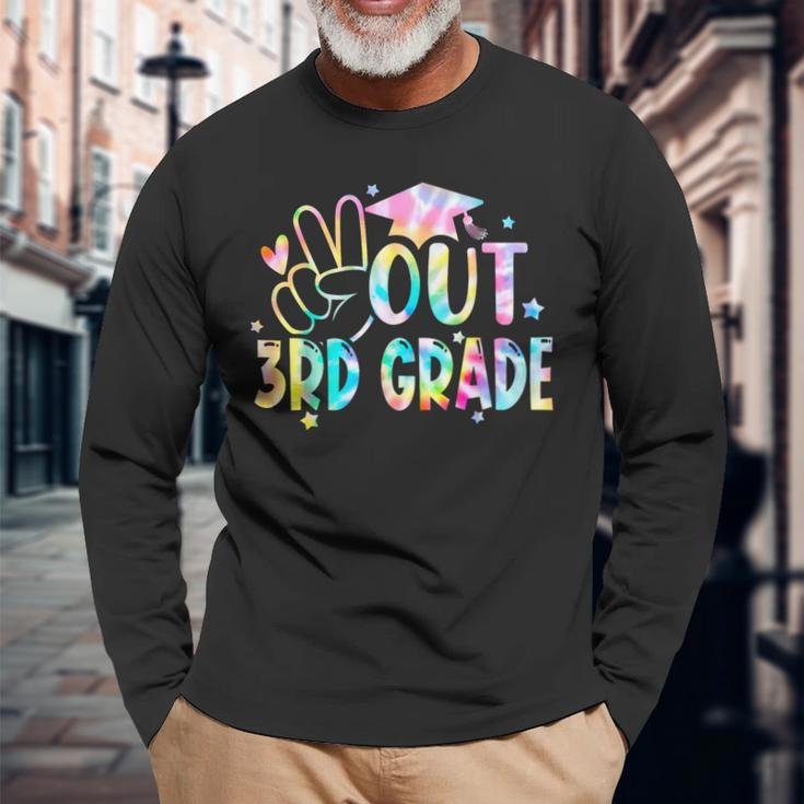 Peace Out 3Rd Grade Last Day Of School 2023 Graduation Long Sleeve T-Shirt T-Shirt Gifts for Old Men