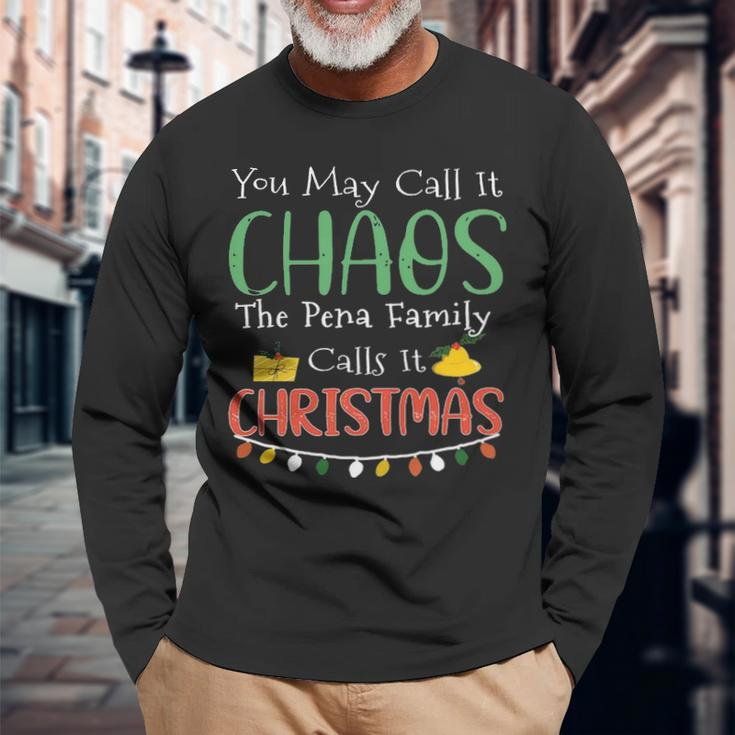The Pena Name Christmas The Pena Long Sleeve T-Shirt Gifts for Old Men