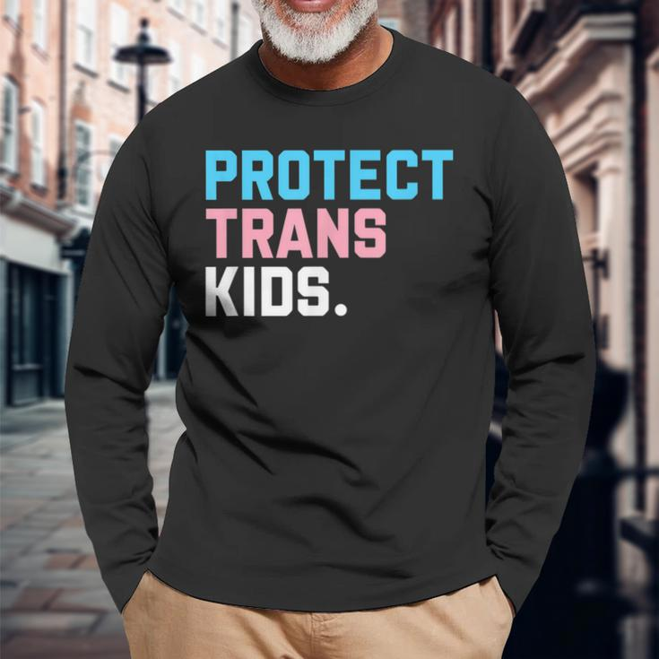 Protect Trans Lgbt Support Lgbt Pride Long Sleeve T-Shirt Gifts for Old Men