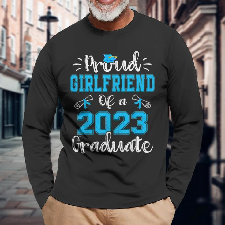 Proud Girlfriend Of A Class Of 2023 Graduate Senior 23 Long Sleeve T-Shirt T-Shirt Gifts for Old Men