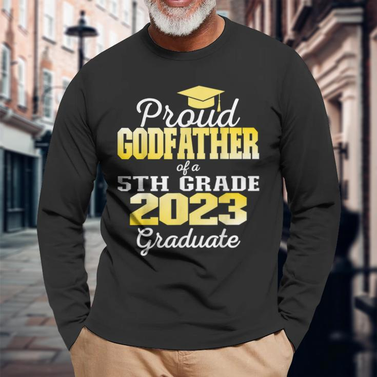 Proud Godfather Of 5Th Grade Graduate 2023 Graduation Long Sleeve T-Shirt T-Shirt Gifts for Old Men