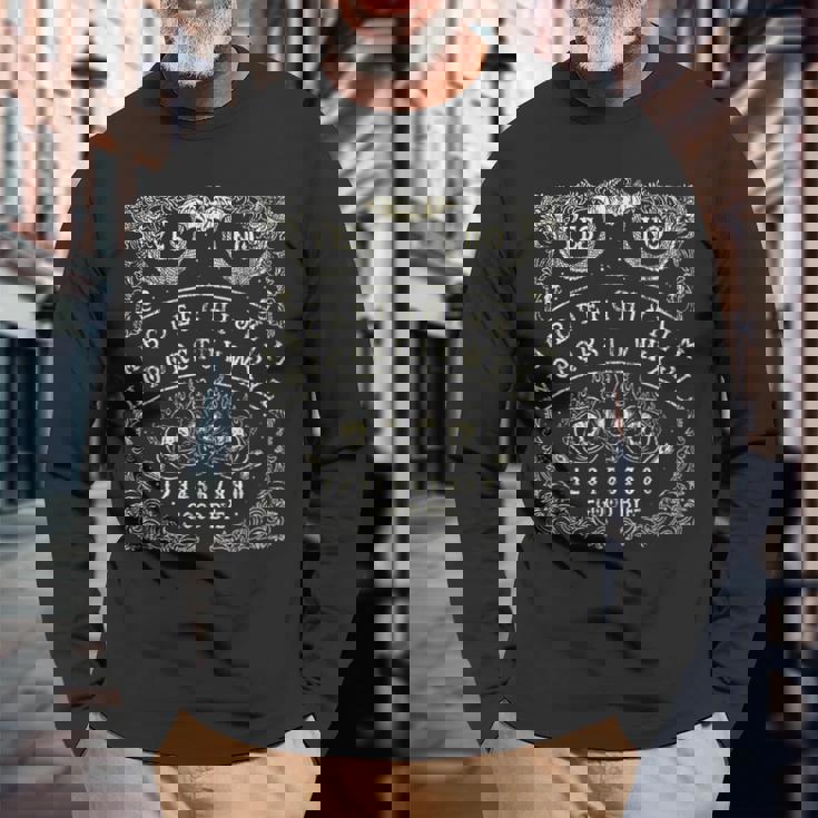 Psychobilly Horror Punk Rock Hr Evil Mystic Rock Long Sleeve T-Shirt Gifts for Old Men