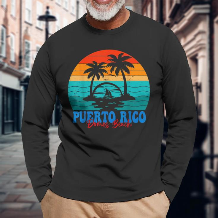 Puerto Rico Souvenir Domes Beach Summer Vacation Trip Long Sleeve T-Shirt T-Shirt Gifts for Old Men