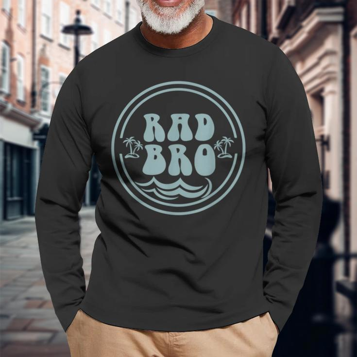 Rad Brother Surf Matching Birthday The Big One 1St Birthday Long Sleeve T-Shirt T-Shirt Gifts for Old Men