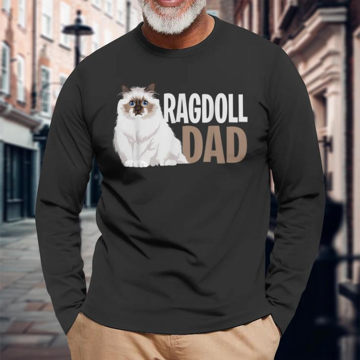Ragdoll Cat Dad Cat Owner Lovers Long Sleeve T-Shirt T-Shirt Gifts for Old Men