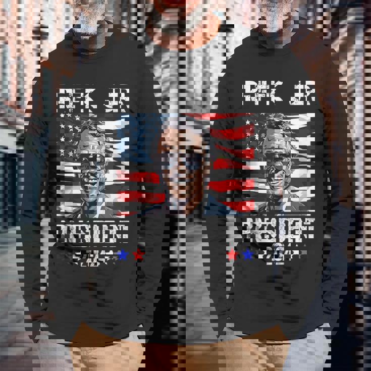 Rfk Jr For President 2024 Robert Kennedy Jr 24 Long Sleeve T-Shirt Gifts for Old Men
