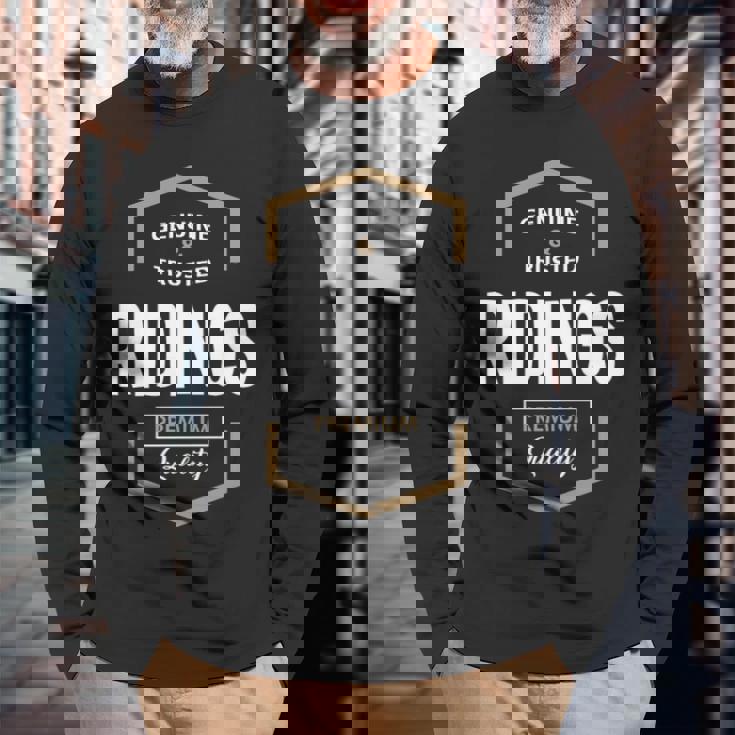 Ridings Name Ridings Quality Long Sleeve T-Shirt Gifts for Old Men