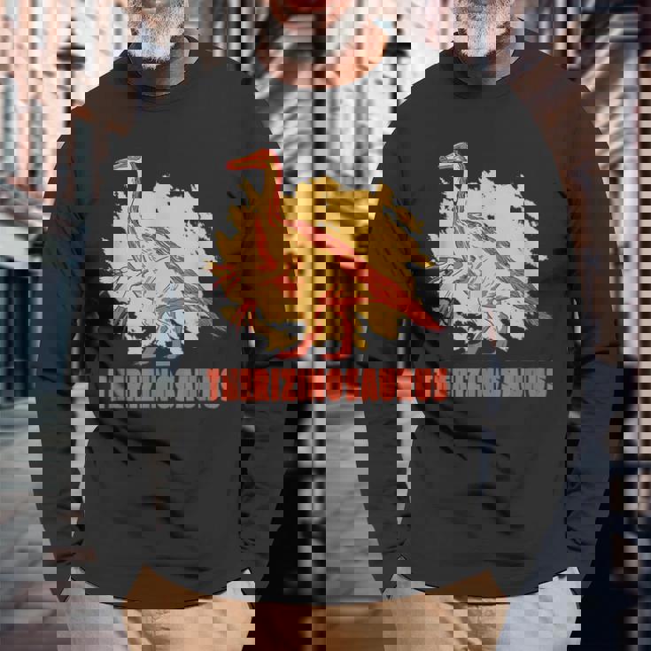 Therizinosaurus Scary Dinosaur Mr Mitts Long Sleeve T-Shirt T-Shirt Gifts for Old Men Therizinosaurus Scary Dinosaur Mr Mitts Long Sleeve T-Shirt T-Shirt Gifts for Old Men