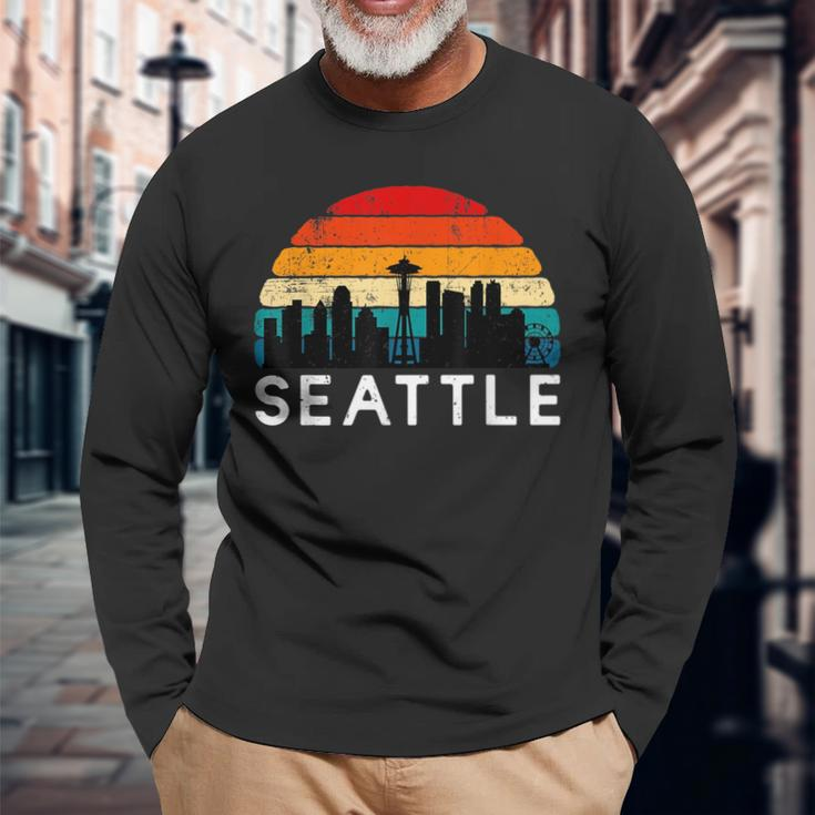 Seattle Seattle Pride Seattle Washington Long Sleeve T-Shirt Gifts for Old Men