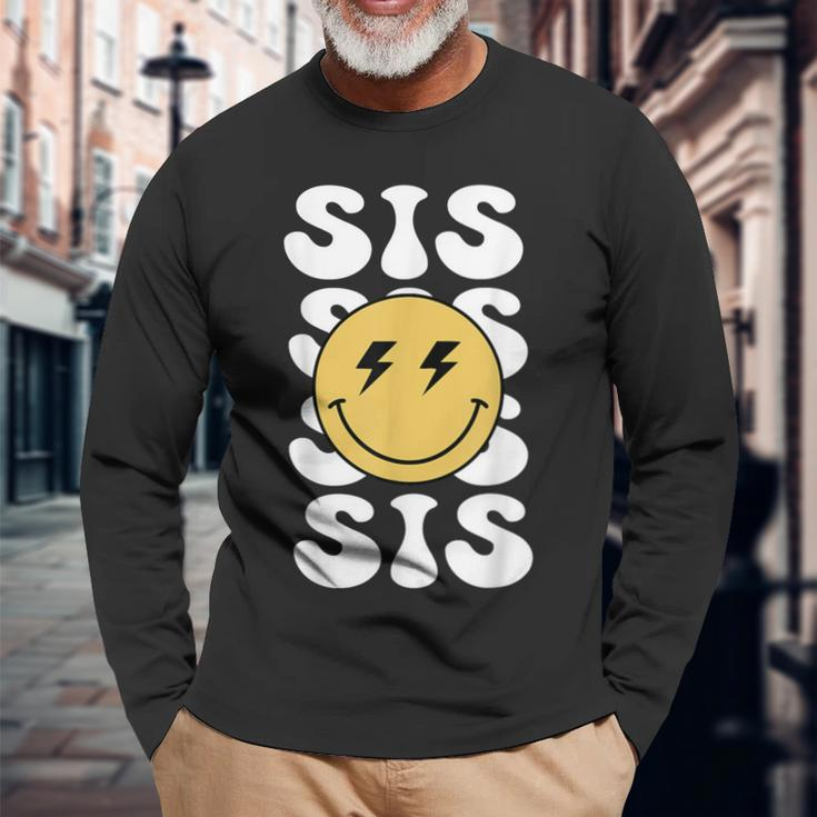 Sis One Happy Dude Birthday Theme Family Matching Long Sleeve Gifts for Old Men