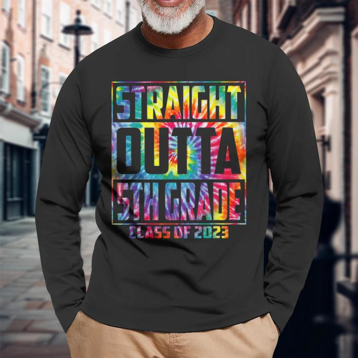 Straight Outta 5Th Grade Class 2023 Fifth Grade Graduation Long Sleeve T-Shirt T-Shirt Gifts for Old Men