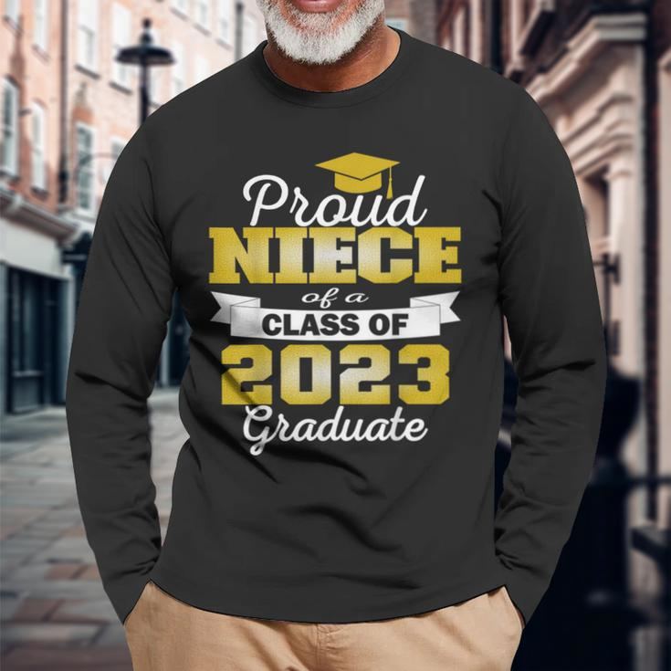 Super Proud Niece Of 2023 Graduate Awesome College Long Sleeve T-Shirt T-Shirt Gifts for Old Men