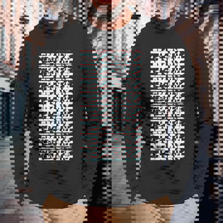 Techno Revolution For Edm Fanatics & Party Enthusiasts Edm Long Sleeve T-Shirt T-Shirt Gifts for Old Men