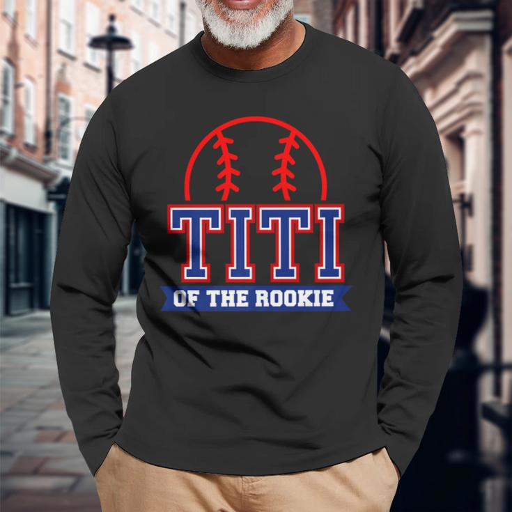 Titi Of Rookie 1St Birthday Baseball Theme Matching Party Long Sleeve T-Shirt T-Shirt Gifts for Old Men