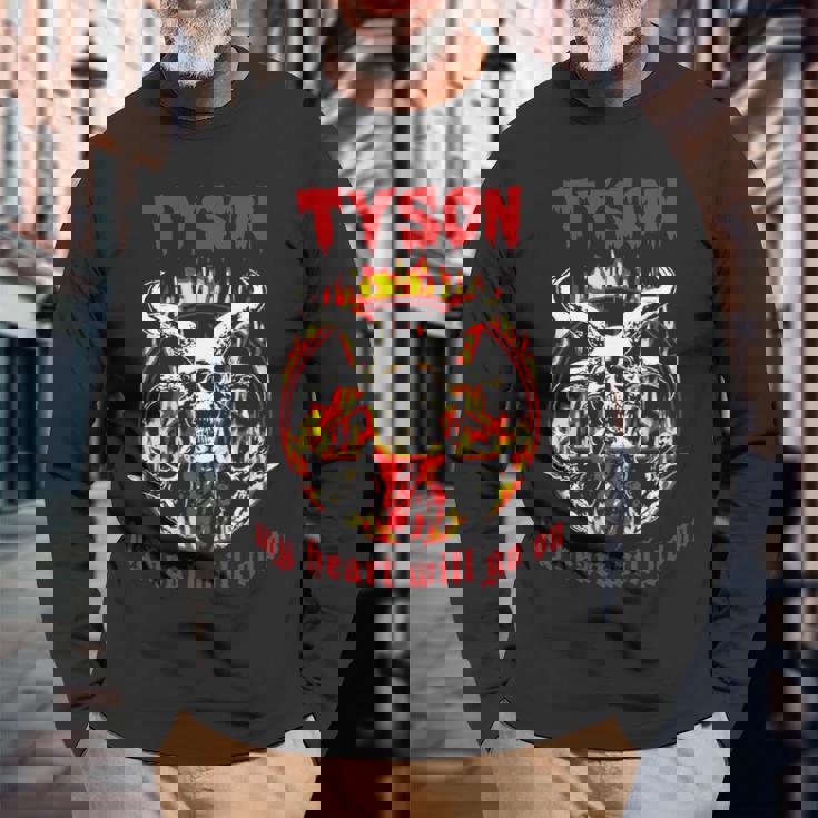 Tyson Name Tyson Name Halloween V2 Long Sleeve T-Shirt Gifts for Old Men