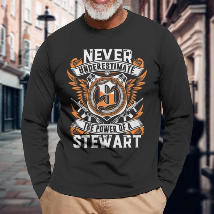 Never Underestimate The Power Of A Stewart Long Sleeve T-Shirt Gifts for Old Men