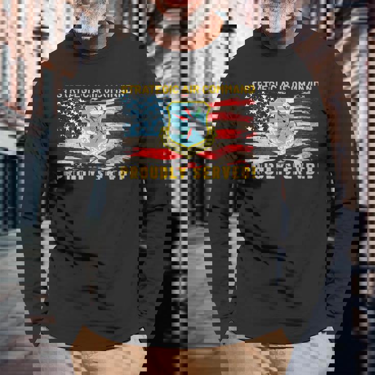 Us Air Force Veterans Strategic Air Command Sac Veterans Long Sleeve T-Shirt T-Shirt Gifts for Old Men