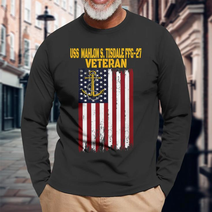 Uss Mahlon S Tisdale Ffg-27 Frigate Veteran Day Fathers Day Long Sleeve T-Shirt Gifts for Old Men