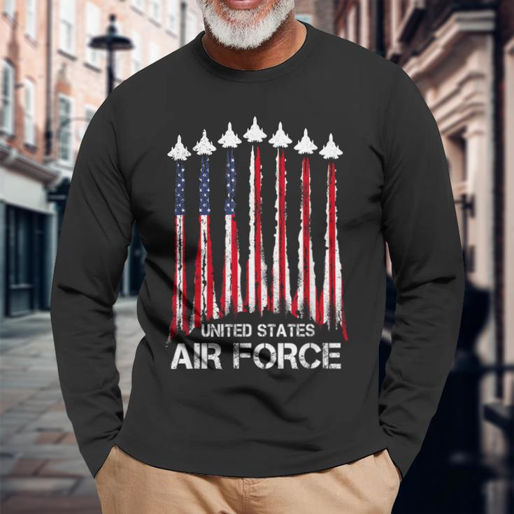 Veteran Air Force United States Patriotic 4Th Of July Long Sleeve T-Shirt T-Shirt Gifts for Old Men