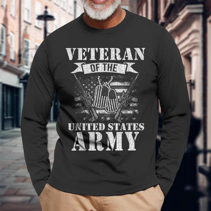 Veteran Of United States Us Army Veteran Father's Day Long Sleeve Gifts for Old Men