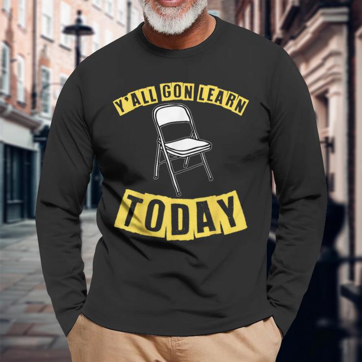 Video Viral Folding Chair Alabama Meme Boat Brawl Long Sleeve T-Shirt ...