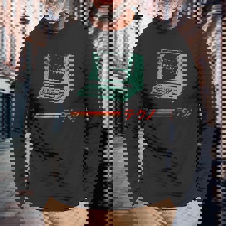 Vintage Electronic Daw Synthesizer Nerd Retro 80S 80S Vintage Long Sleeve T-Shirt T-Shirt Gifts for Old Men