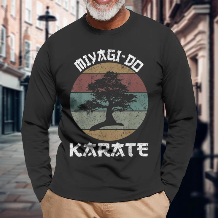 Vintage Miyagido Karate Vintage Karate Idea Karate Long Sleeve T-Shirt Gifts for Old Men
