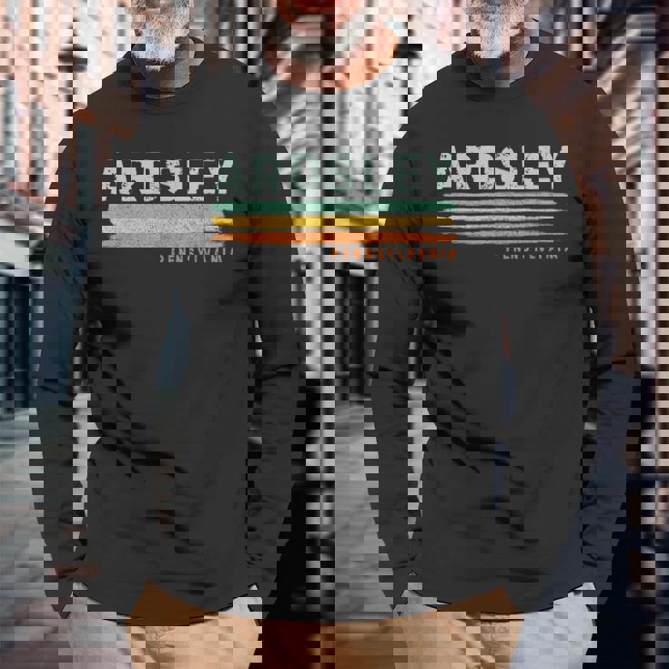 Vintage Stripes Ardsley Pa Long Sleeve T-Shirt Gifts for Old Men Vintage Stripes Ardsley Pa Long Sleeve T-Shirt Gifts for Old Men