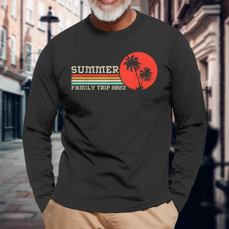 Vintage Summer Trip 2023 Vacation 2023 Beach Vacation Long Sleeve T-Shirt T-Shirt Gifts for Old Men