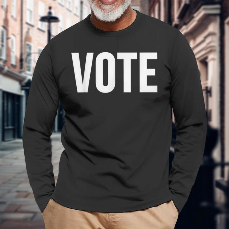 Vote Politics Long Sleeve T-Shirt Gifts for Old Men