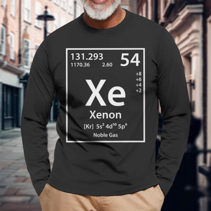 Xenon Periodic Table Of Elements Long Sleeve T-Shirt Gifts for Old Men