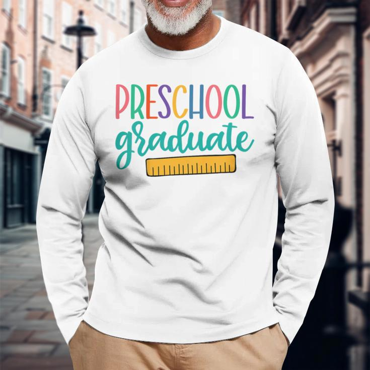 2023 Pre-K Graduate Preschool Boys Last Day Of School Long Sleeve T-Shirt T-Shirt Gifts for Old Men