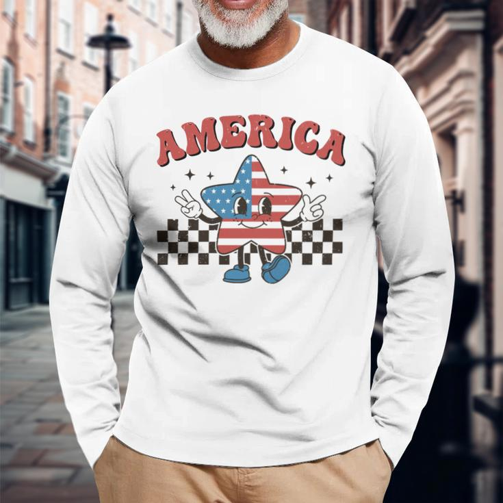 4Th Of July Star Tank Top 4Th Of July 4Th Of July Shirt Independence Day For 4Th Of July Usa Shirt America Shirt Tank Top Long Sleeve T-Shirt Gifts for Old Men