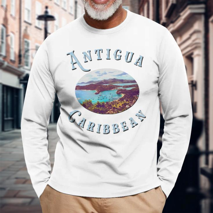 Antigua Caribbean Paradise James & Mary Company Long Sleeve T-Shirt T-Shirt Gifts for Old Men
