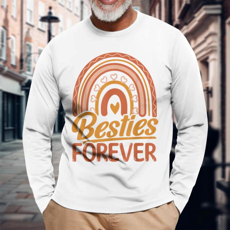 Besties Forever Bff Best Friends Bestie Long Sleeve T-Shirt Gifts for Old Men