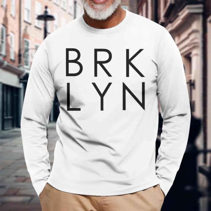 Brooklyn Brklyn Cool New YorkLong Sleeve T-Shirt Gifts for Old Men