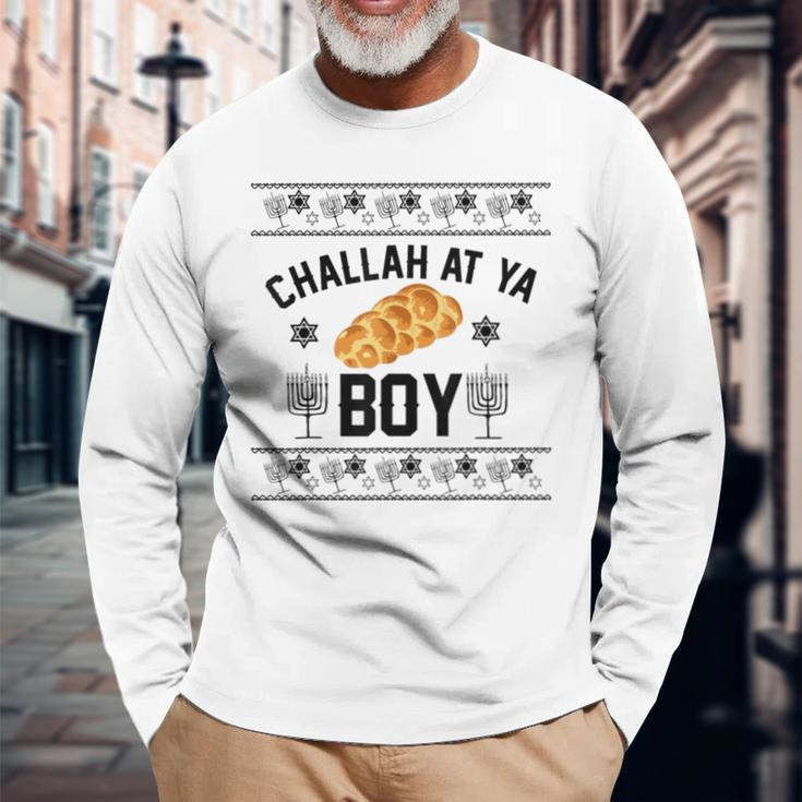 Challah At Ya Boy Ugly Christmas Sweaters Long Sleeve T-Shirt Gifts for Old Men