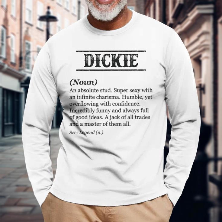 Dickie Name Definition Phrase Customized Long Sleeve T-Shirt T-Shirt Gifts for Old Men