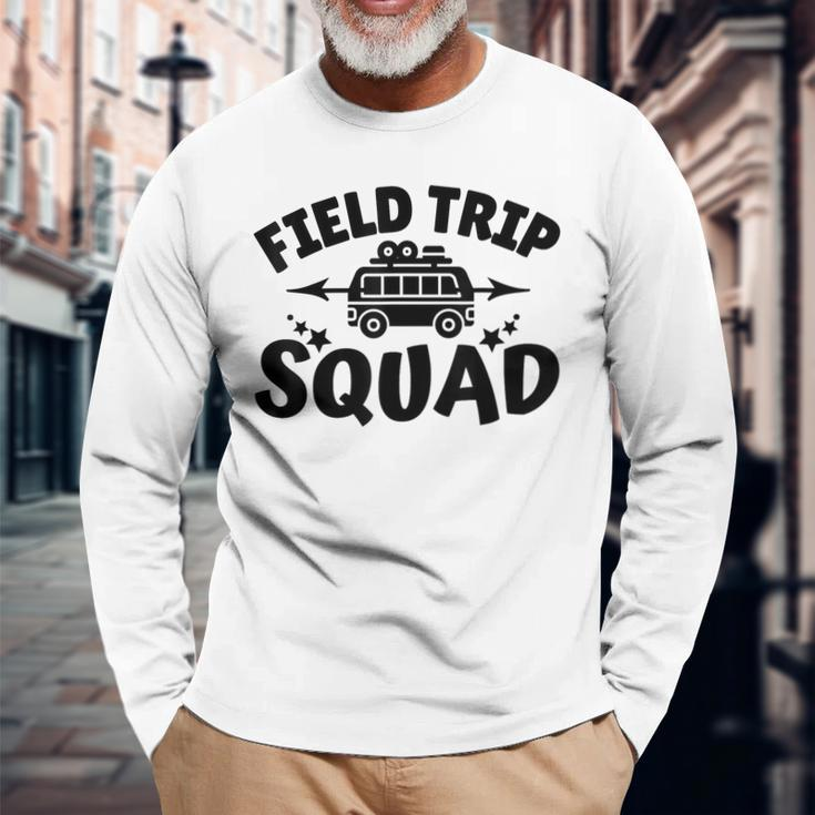 Field Trip Squad Happy Last Day Of School Field Day 2023 Long Sleeve T-Shirt T-Shirt Gifts for Old Men